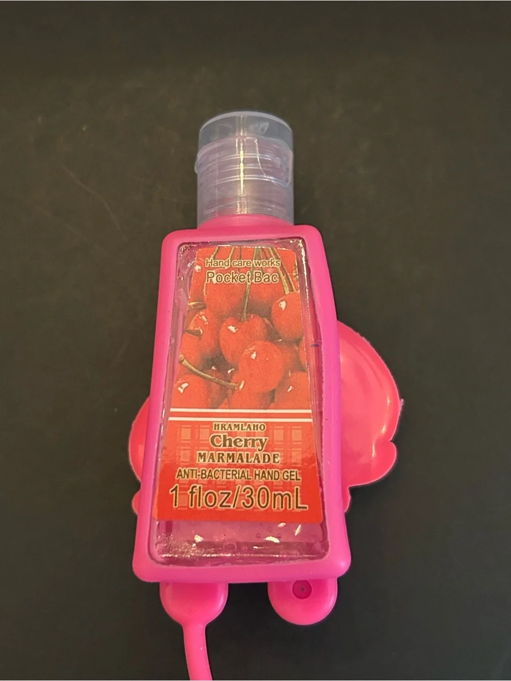 Kids Assortment of (6) Fruit Themed Scented Hand Sanitizer Gel in Silicone Cases